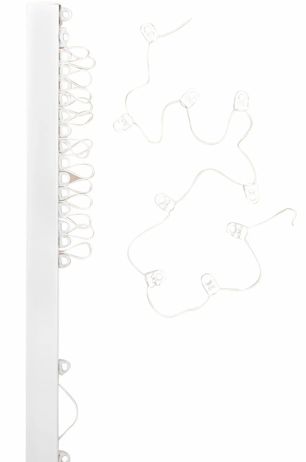 Hasta Gardintilbehør>Gardinskinne Alex Wave 250 cm Hvid