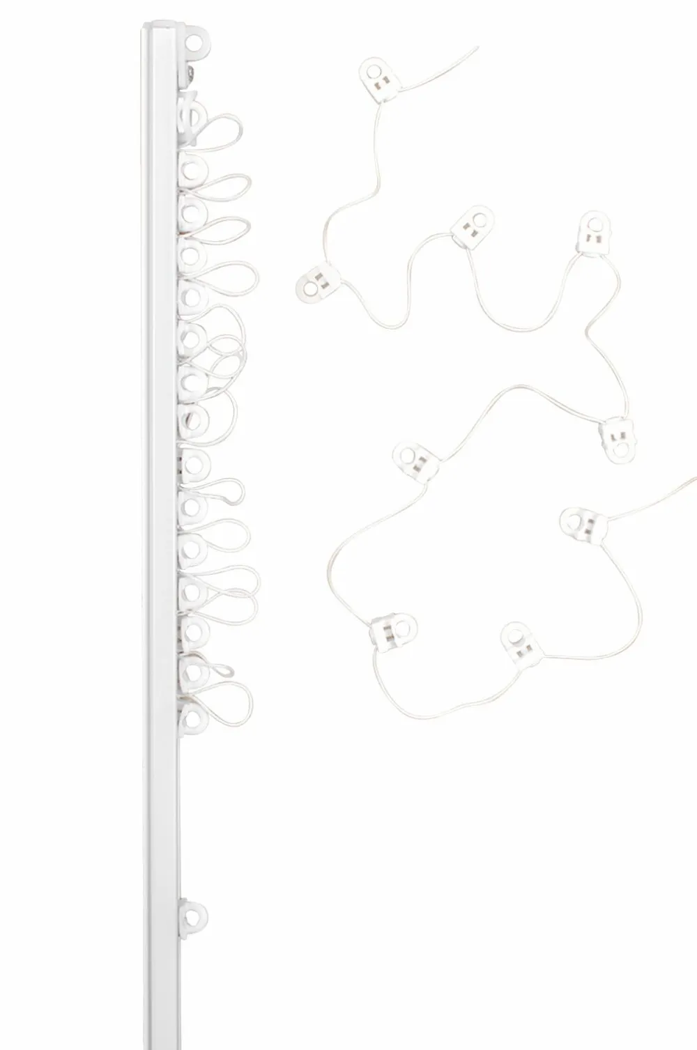 Hasta Gardintilbehør>Gardinskinne U Wave 150 cm Sort