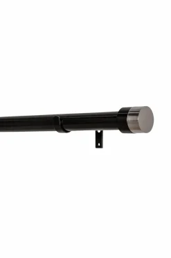 Hasta Gardinstangssæt Edith 160-300 cm Sort/sort nikkel Hot