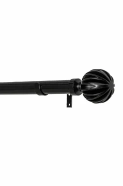 Hasta Gardinstangssæt Ylva 160-300 cm Sort Clearance
