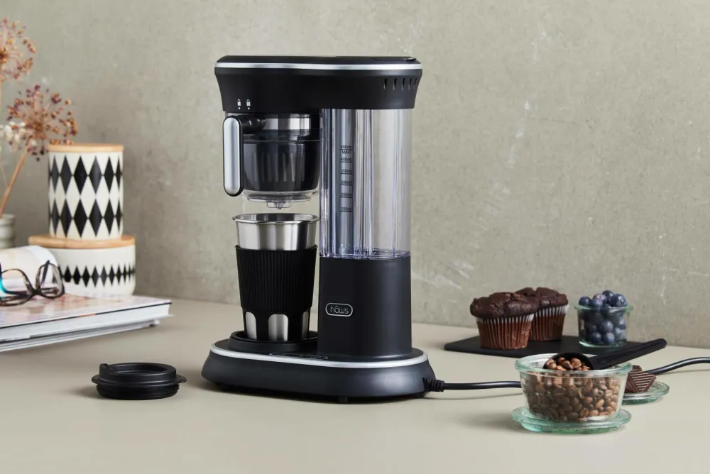 Haws Kaffe- & Espressomaskiner>Kaffemaskine m. kværn 600W Sølvfarvet