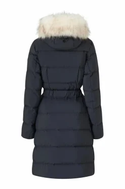 Áhkká Dunfrakke Gold Mid Down Coat Matte Sort Sale