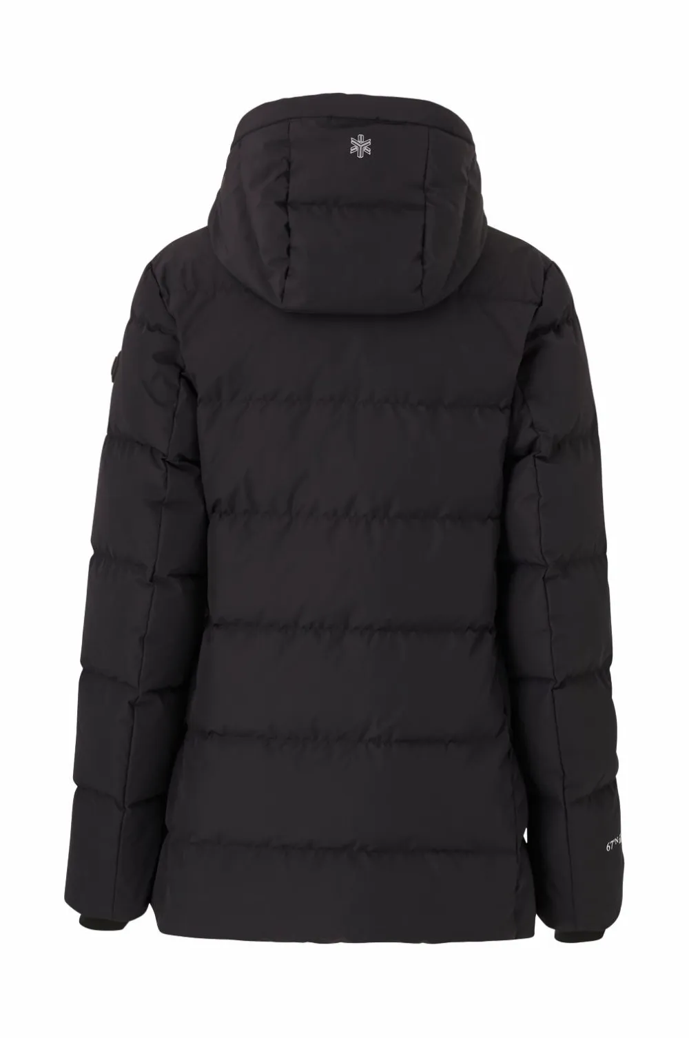 Áhkká Overtøj|Overtøj>Dunjakke Down Jacket w Hood Sort mat sort