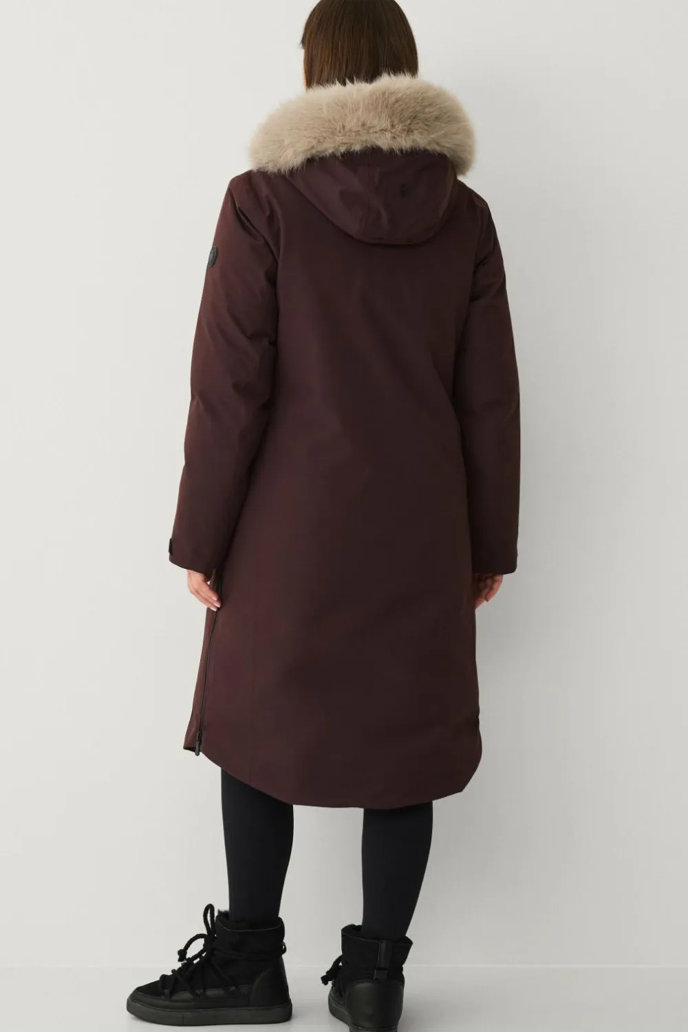 Áhkká Dunparka Down Parka Polar W Mørk brun Outlet
