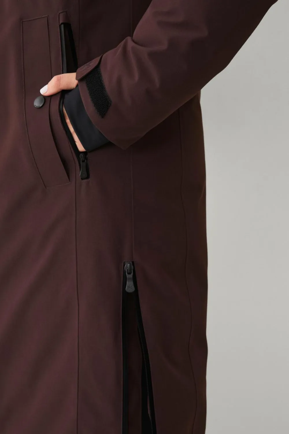Áhkká Dunparka Down Parka Polar W Mørk brun Outlet