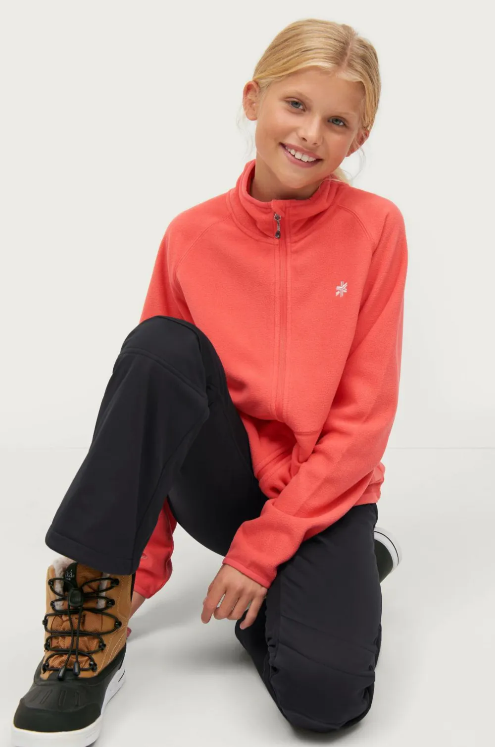 Áhkká Trøjer & Cardigans>Fleecetrøje áhkká Jr Rosa