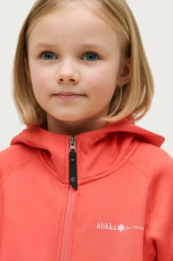 Áhkká Fleecetrøje Powerfleece Mr Mørk koral Sale