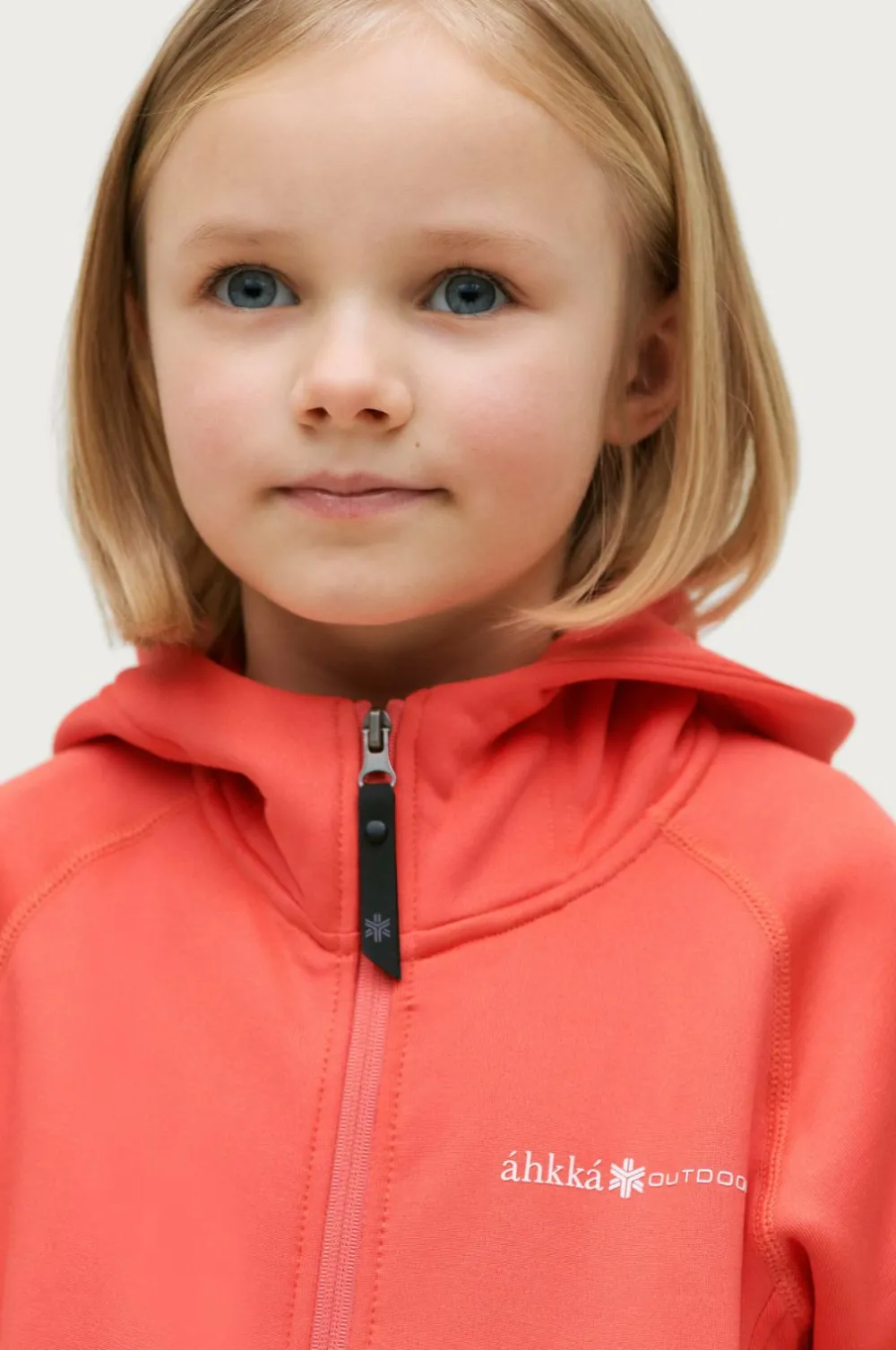 Áhkká Fleecetrøje Powerfleece Mr Mørk koral Sale