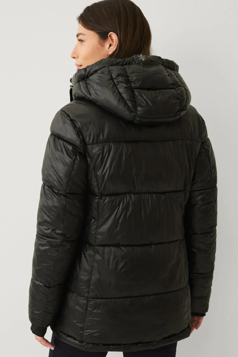 Áhkká Overtøj|Overtøj>Jakke Gold Warm Jacket Shiny Sort