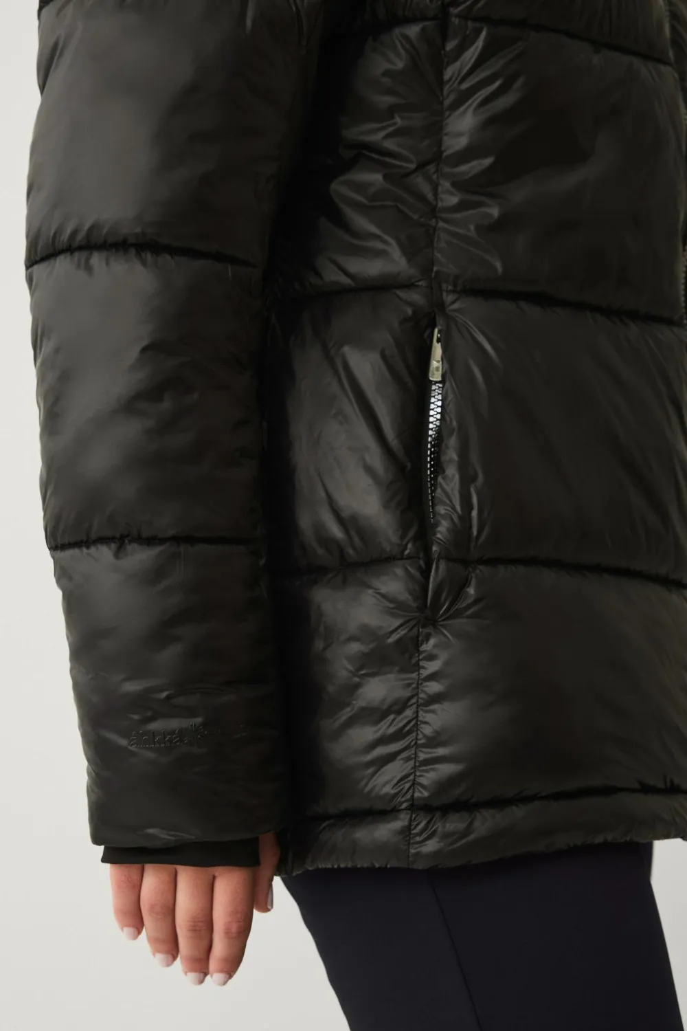 Áhkká Overtøj|Overtøj>Jakke Gold Warm Jacket Shiny Sort