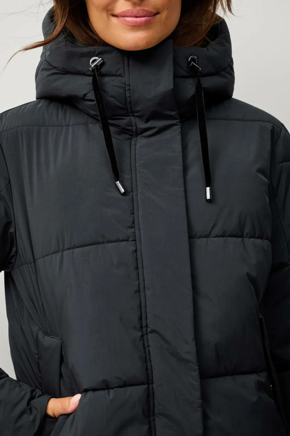 Áhkká Jakke Gold Warm Parka Matte Sort Sale