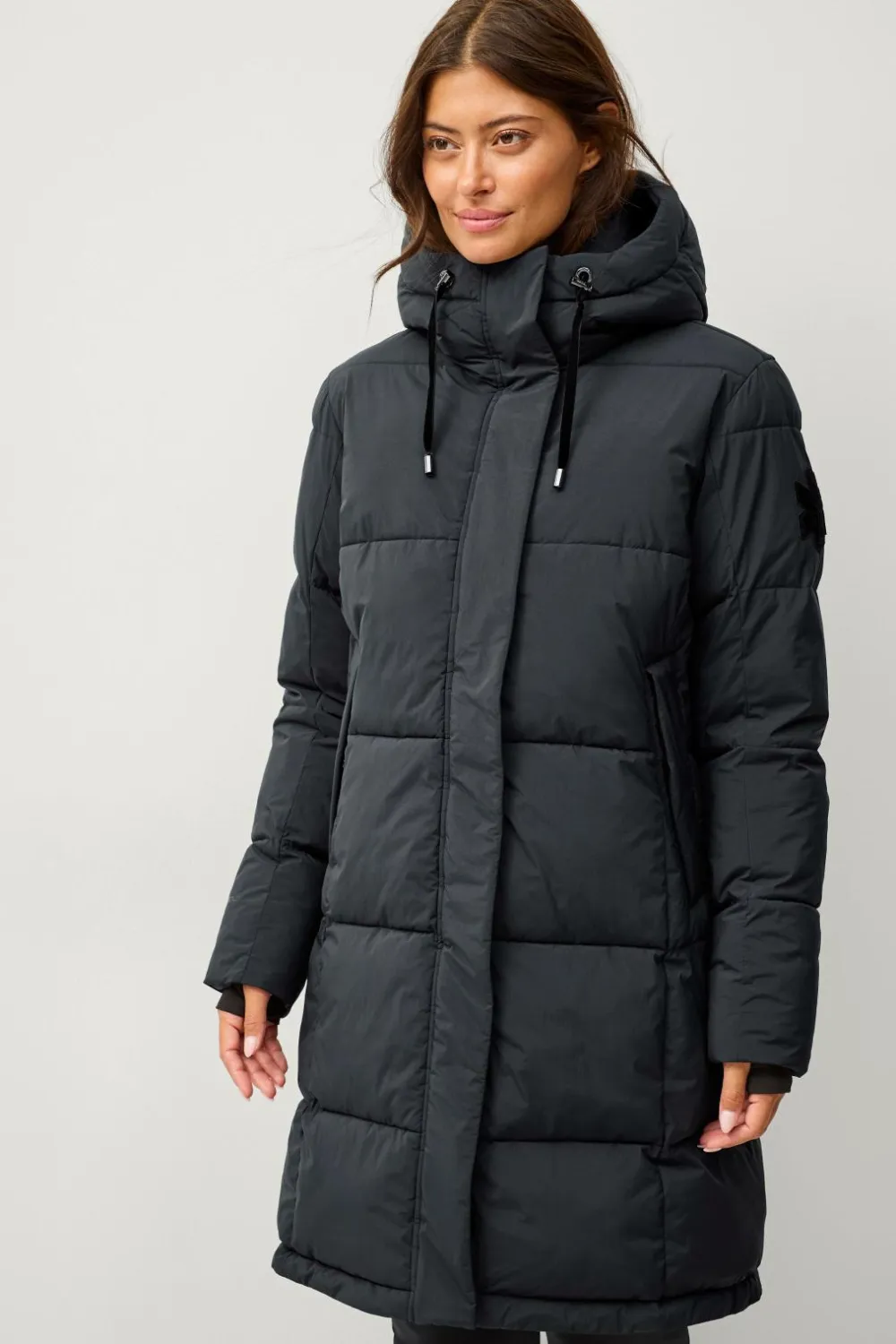 Áhkká Jakke Gold Warm Parka Matte Sort Sale