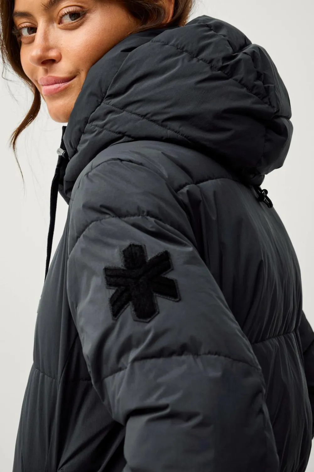 Áhkká Jakke Gold Warm Parka Matte Sort Sale