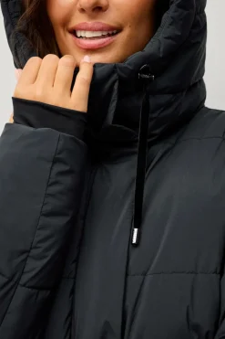 Áhkká Jakke Gold Warm Parka Matte Sort Sale