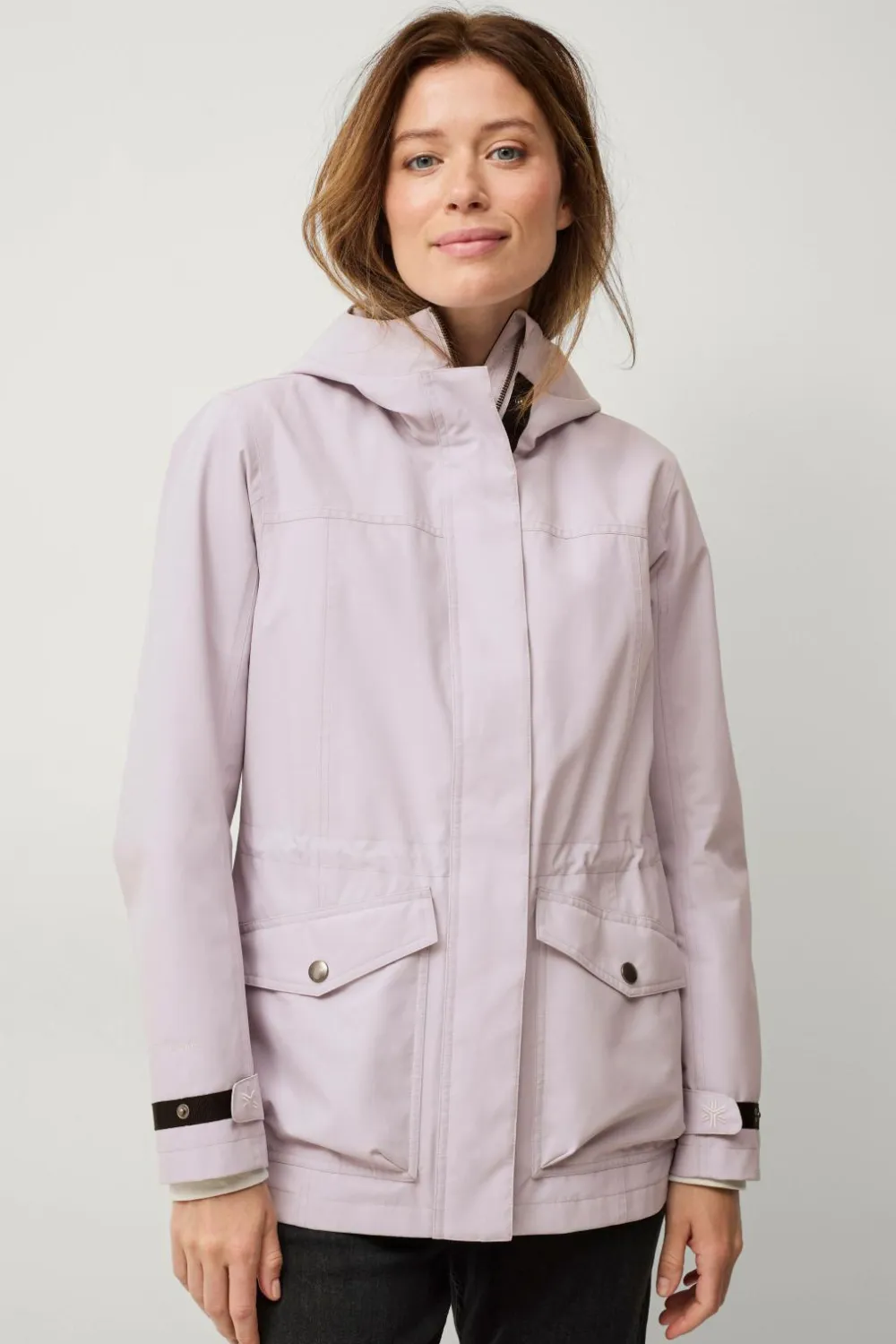 Áhkká Overtøj|Overtøj>Jakke Jacket With Hood W Lyslilla