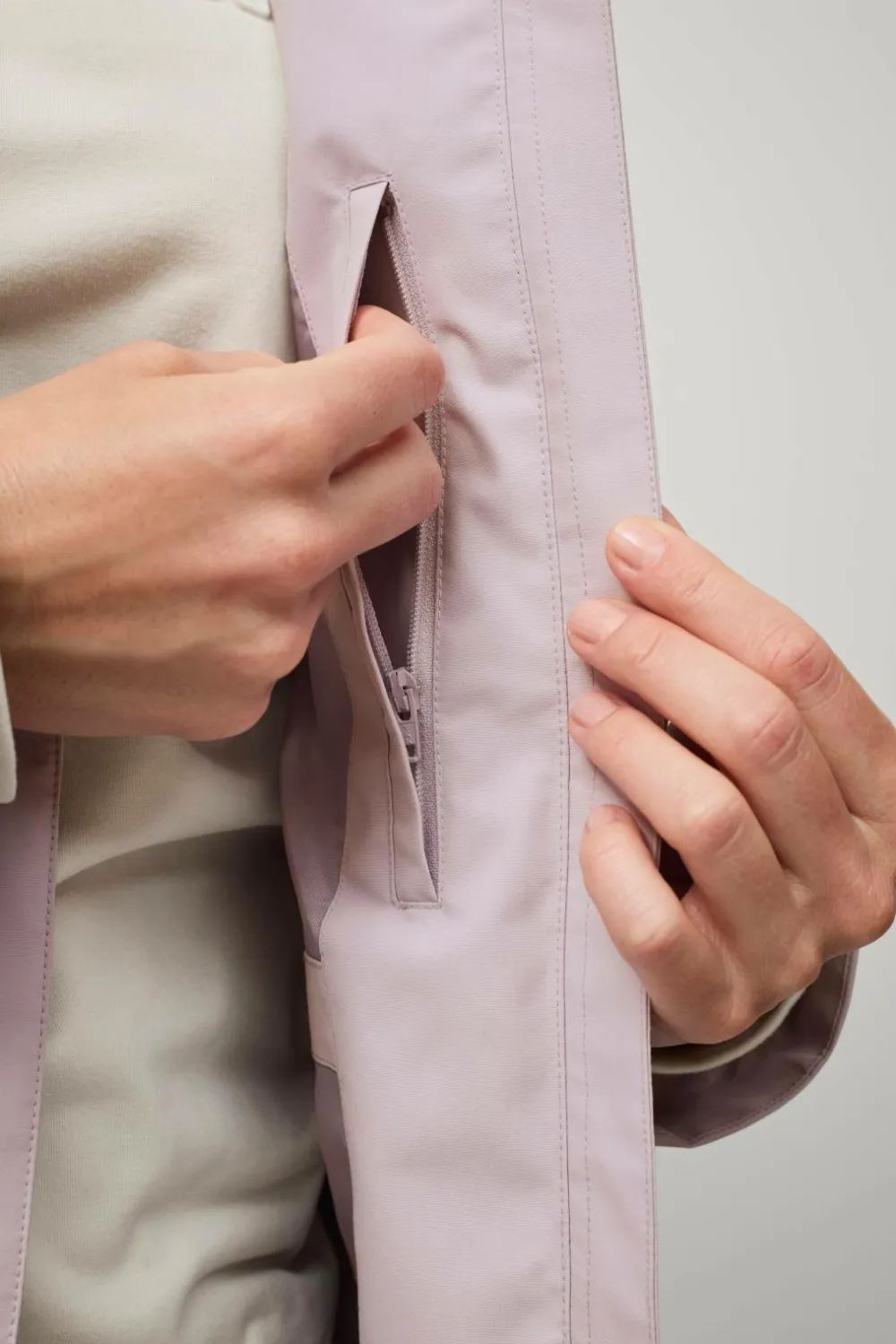 Áhkká Overtøj|Overtøj>Jakke Jacket With Hood W Lyslilla