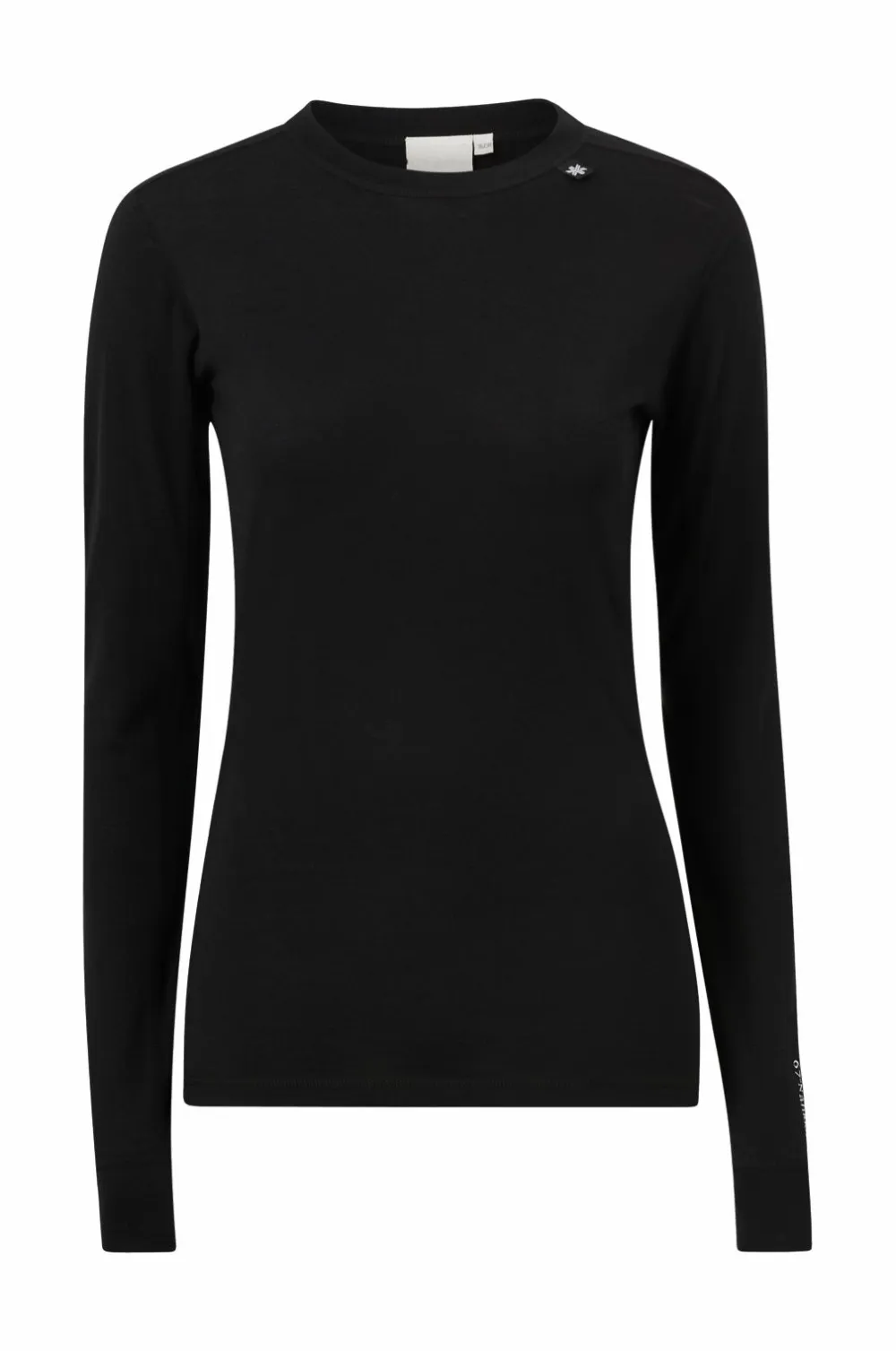 Áhkká Skiundertøj|Skiundertøj>Langærmet undertrøje Merino Wool LS Tee W Black mdf/metal