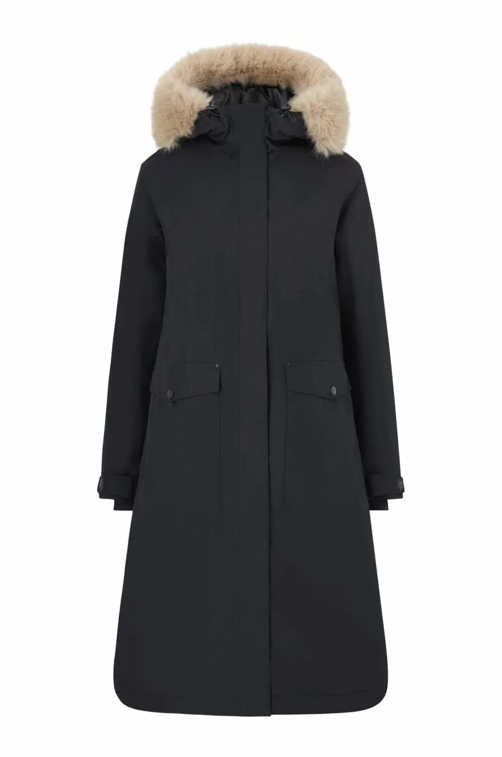 Áhkká Jakker & Frakker>Parka Urban Padded Long Parka W Sort