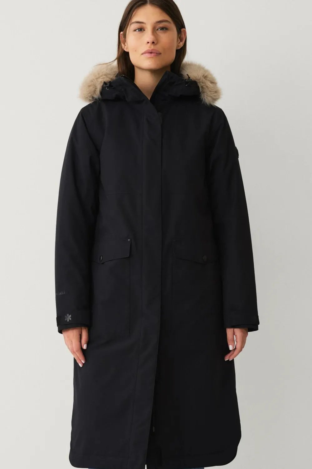 Áhkká Jakker & Frakker>Parka Urban Padded Long Parka W Sort