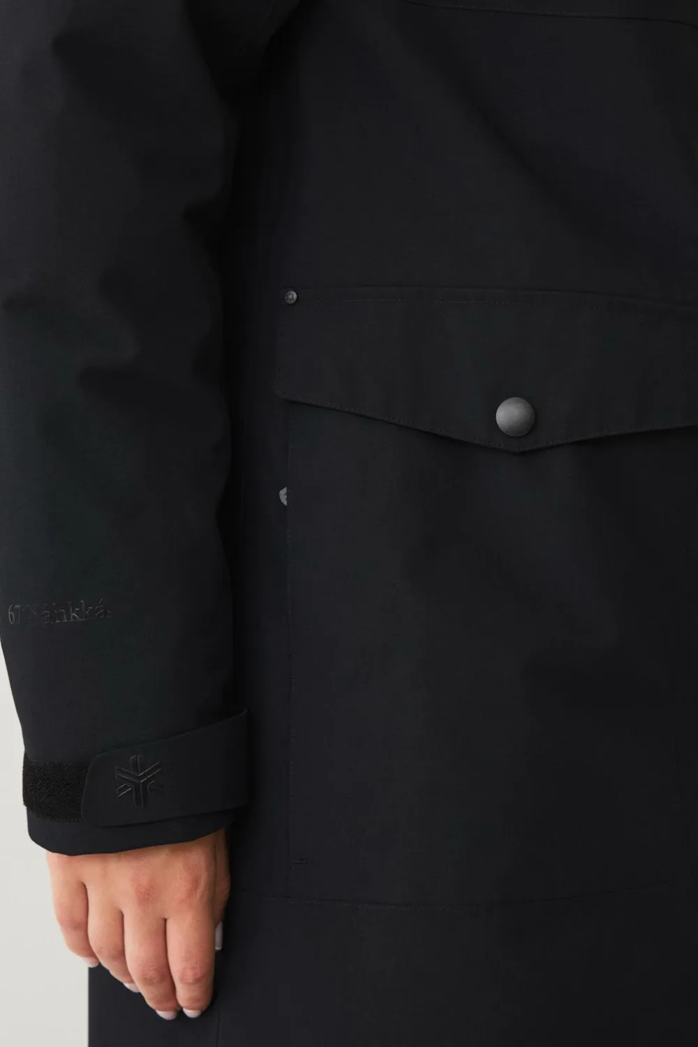 Áhkká Jakker & Frakker>Parka Urban Padded Long Parka W Sort