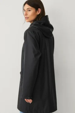 Áhkká Regnjakke PU Parka W Sort Clearance