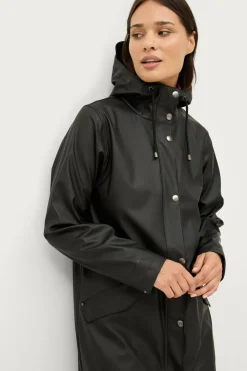 Áhkká Regnjakke PU Parka W Black mdf/metal Outlet