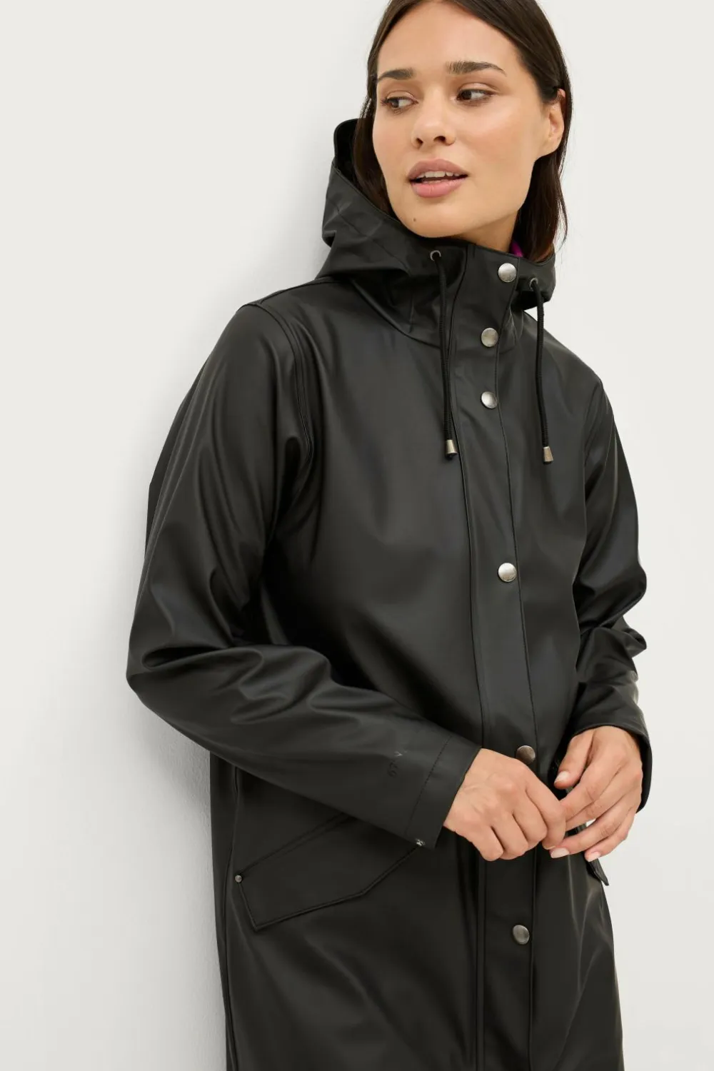 Áhkká Regnjakke PU Parka W Black mdf/metal Outlet