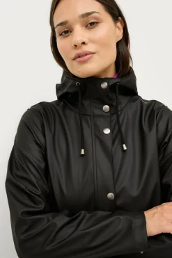 Áhkká Regnjakke PU Parka W Black mdf/metal Outlet