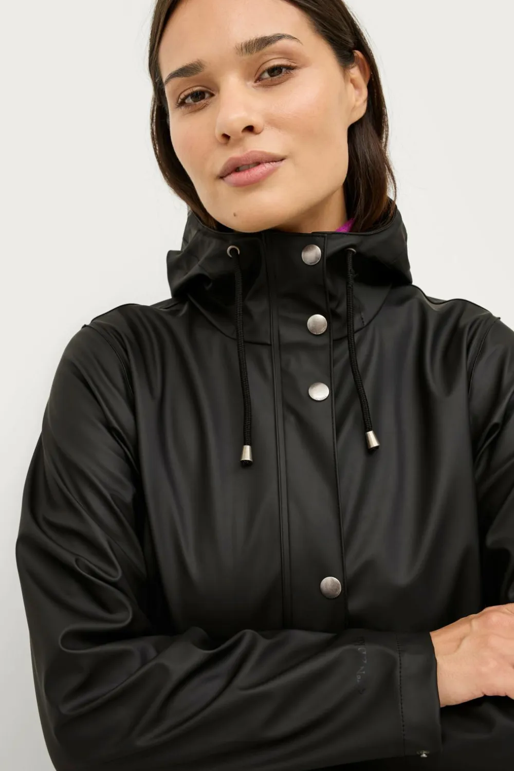 Áhkká Regnjakke PU Parka W Black mdf/metal Outlet