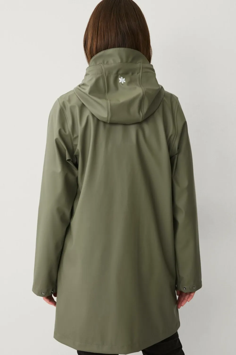 Áhkká Regntøj>Regnjakke PU Parka W Mossgrön