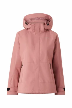 Áhkká Regnjakke Rain Jacket W Brunrosa New