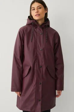 Áhkká Regnparka Padded PU W Rødbrun Hot