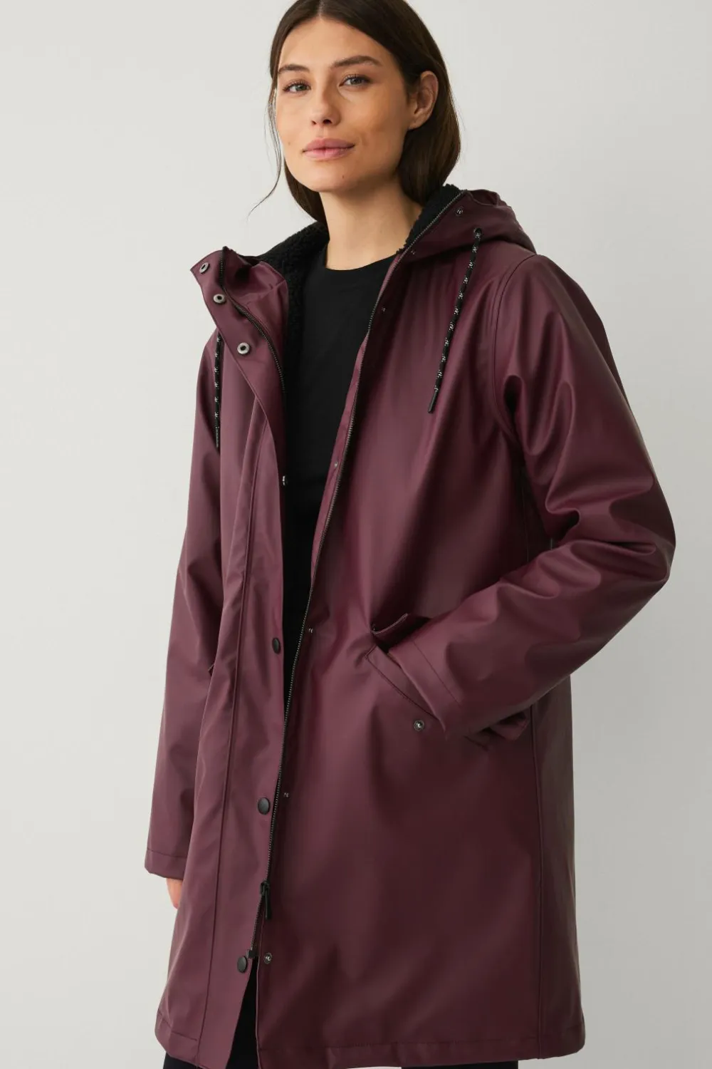 Áhkká Regnparka Padded PU W Rødbrun Hot