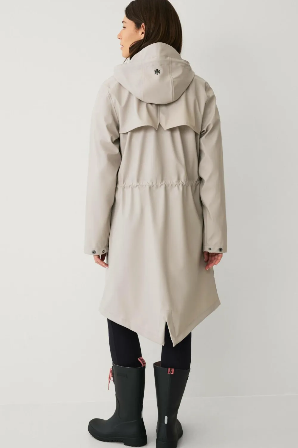 Áhkká Regnparka Rain Waist Parka PU Kittbeige Outlet