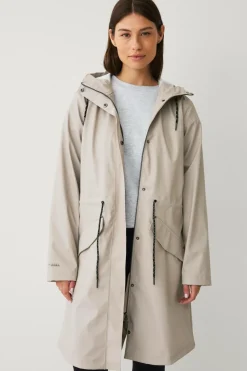 Áhkká Regnparka Rain Waist Parka PU Kittbeige Outlet