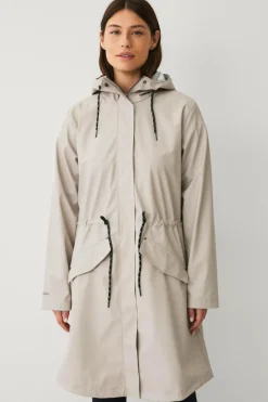 Áhkká Regnparka Rain Waist Parka PU Kittbeige Outlet