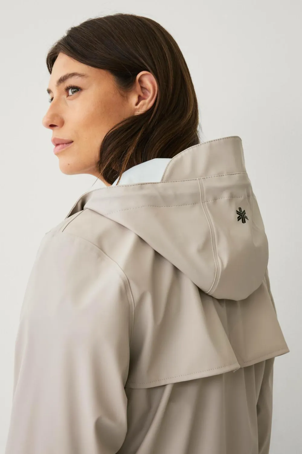 Áhkká Regnparka Rain Waist Parka PU Kittbeige Outlet