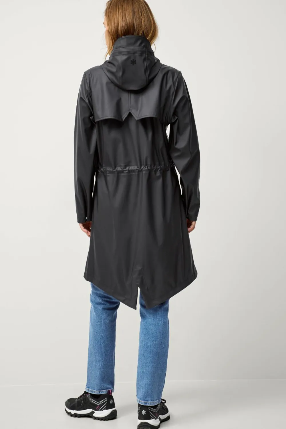 Áhkká Overtøj|Overtøj>Regnparka Rain Waist Parka PU Sort