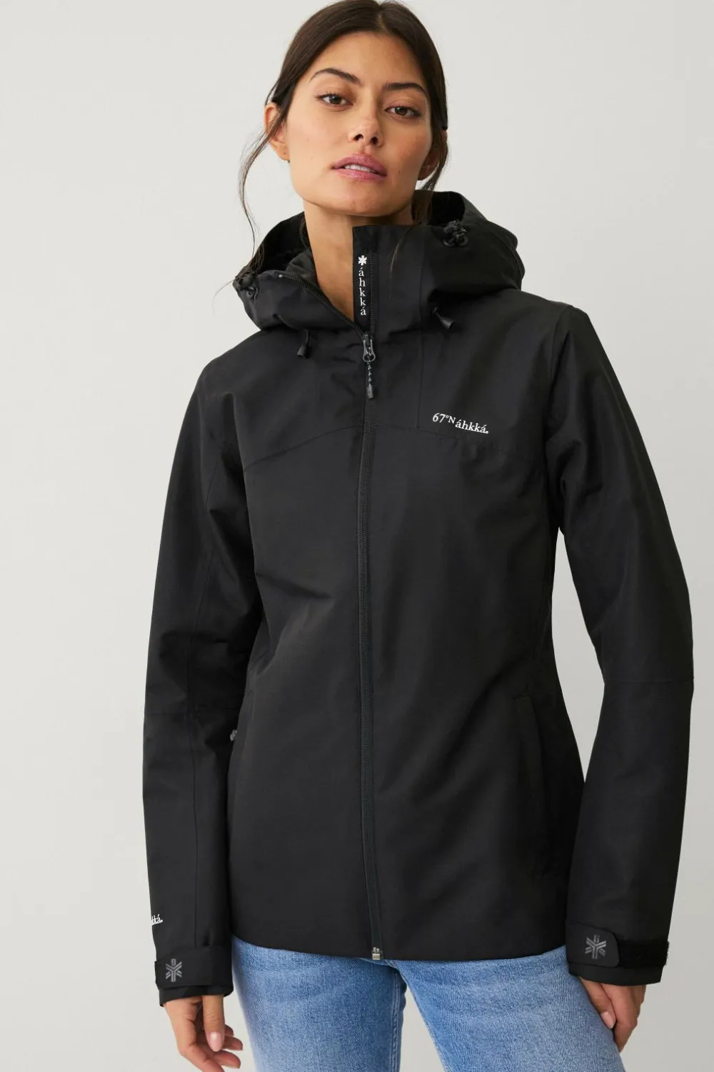 Áhkká Regntøj>Skaljakke Shell Jacket W Sort