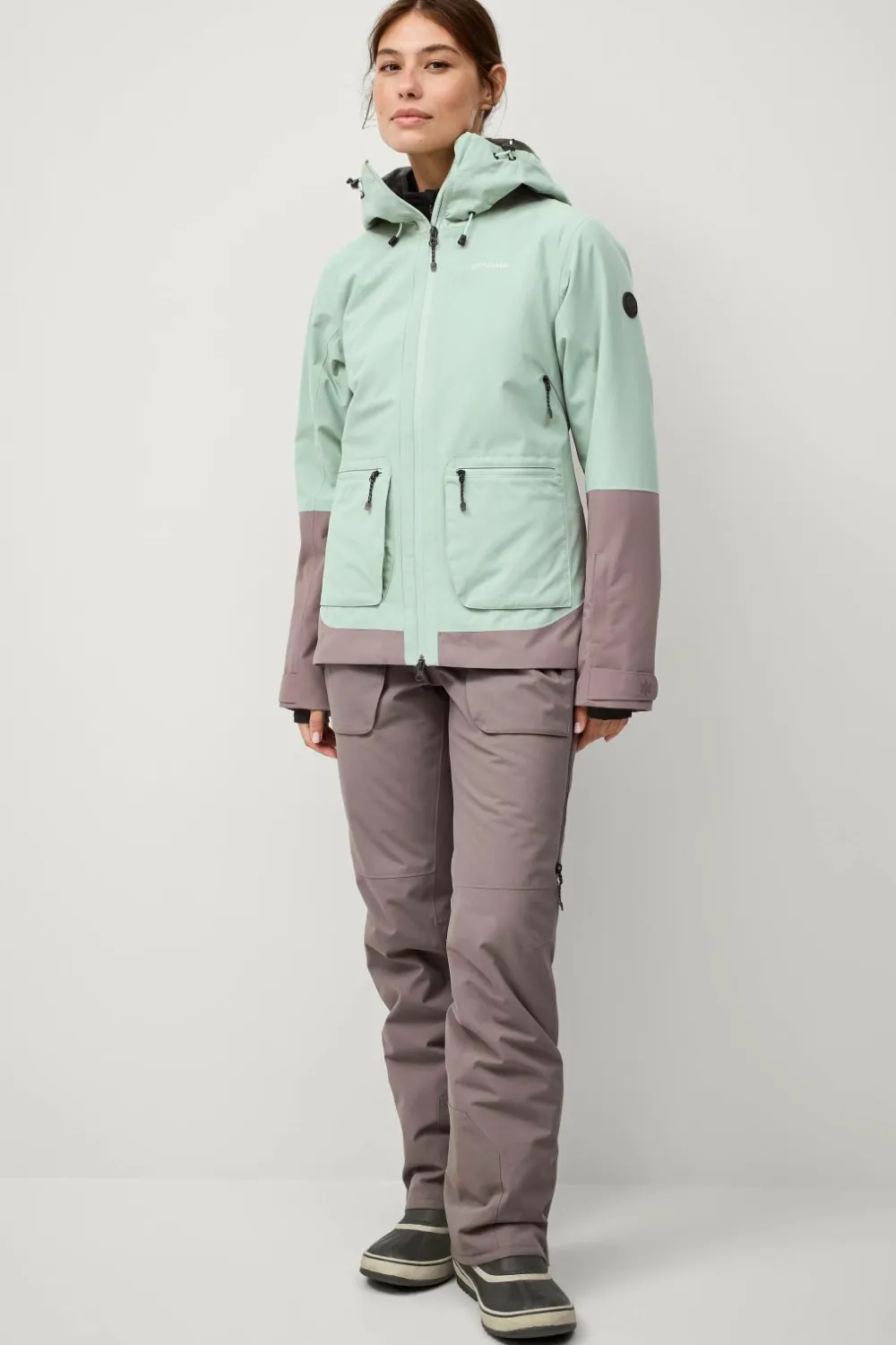 Áhkká Overtøj|Overtøj>Skibukser Light Padded Ski Pants Brun