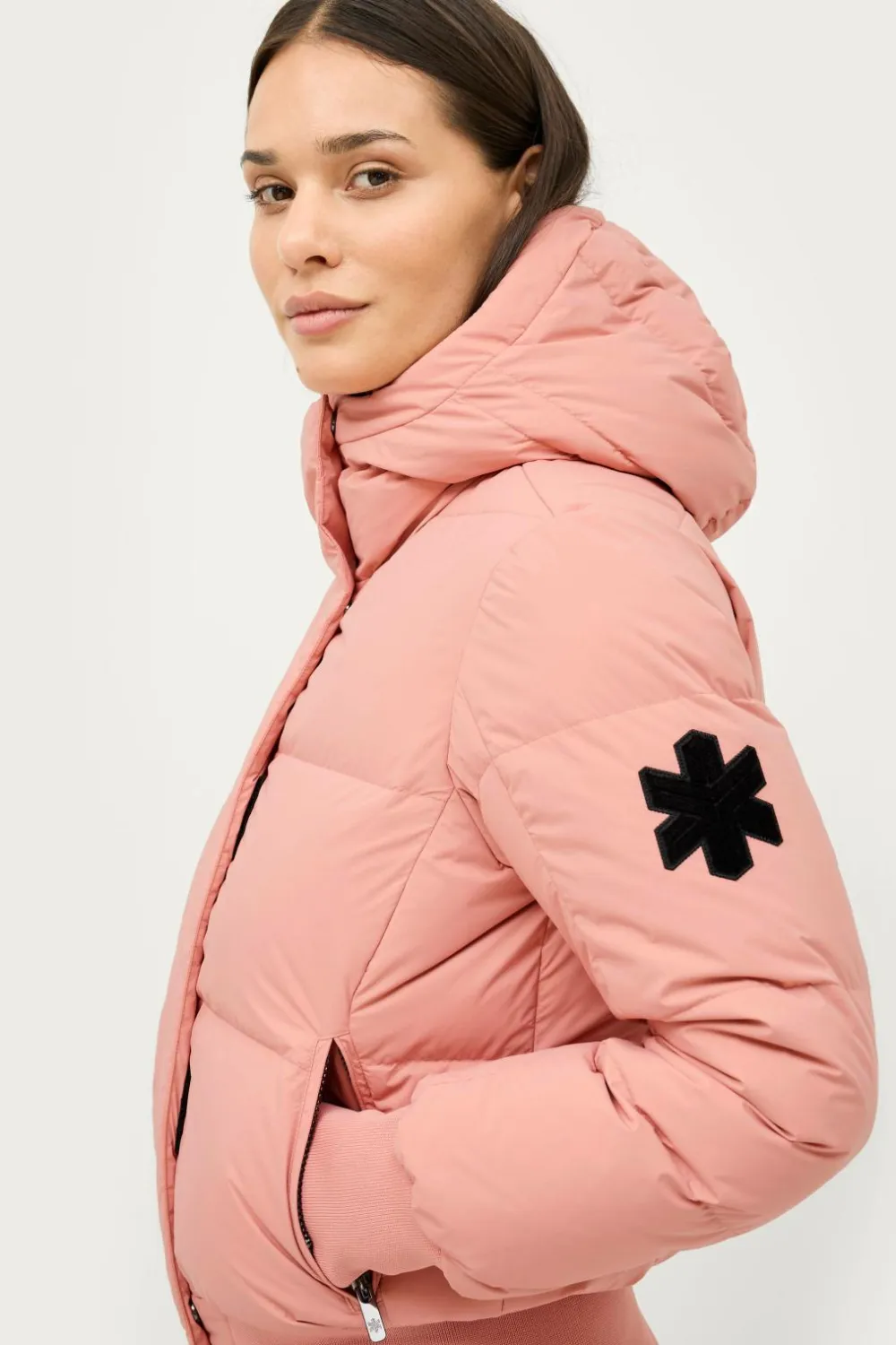 Áhkká Overtøj|Overtøj>Skijakke Gold Down Ski Rib Jacket Pudderrosa