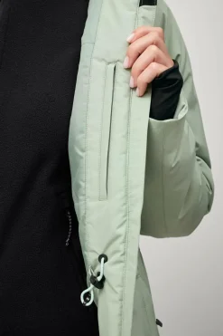 Áhkká Skijakke Outdoor Jacket Padded Grågrøn Clearance