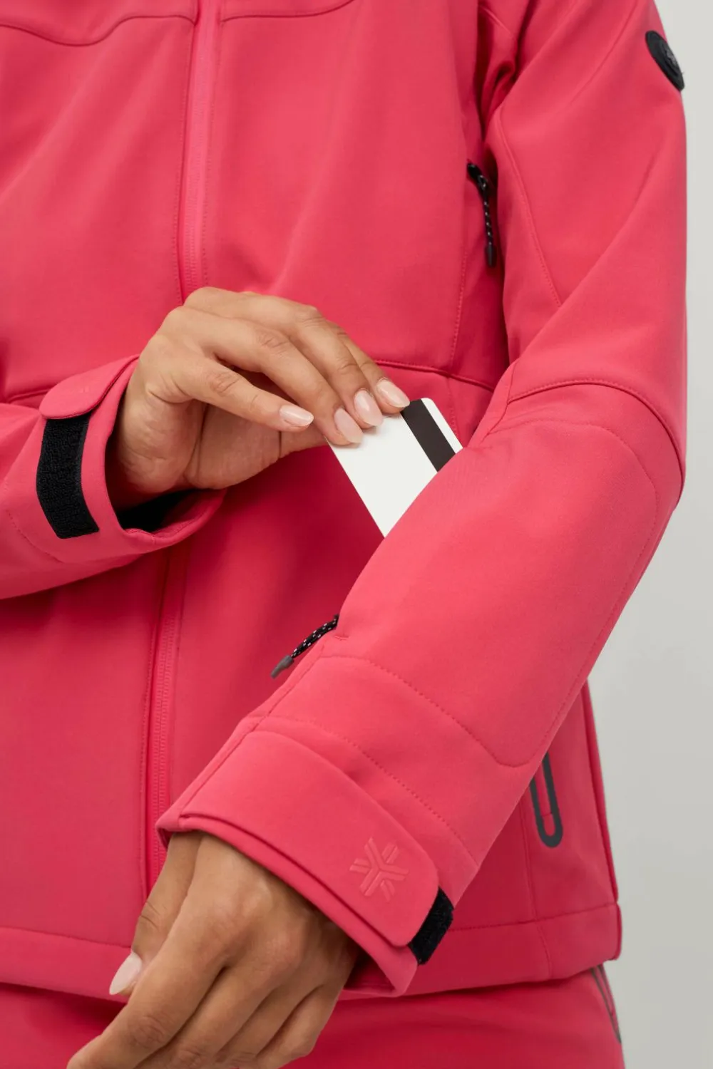 Áhkká Overtøj|Overtøj>Skijakke Softshell Ski Jacket Rosarød