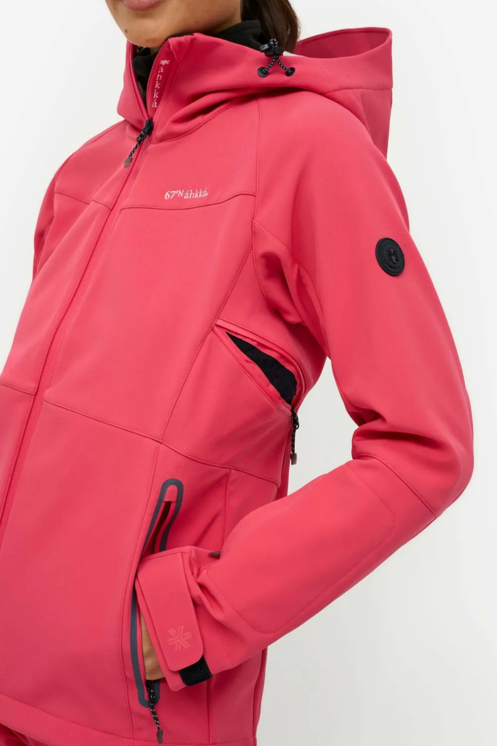 Áhkká Overtøj|Overtøj>Skijakke Softshell Ski Jacket Rosarød