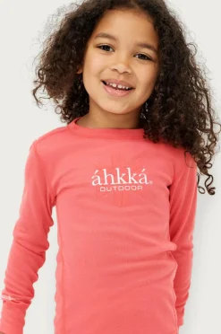 Áhkká Undertøj>Undertrøje Logo LS Tech Kids Rosa
