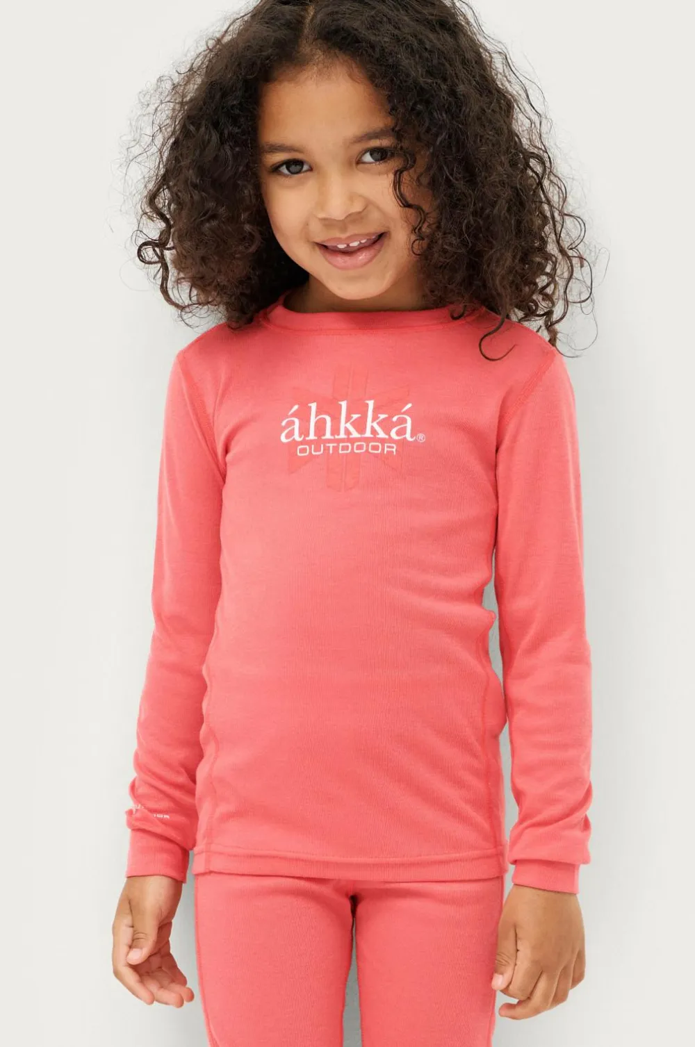 Áhkká Undertøj>Undertrøje Logo LS Tech Kids Rosa
