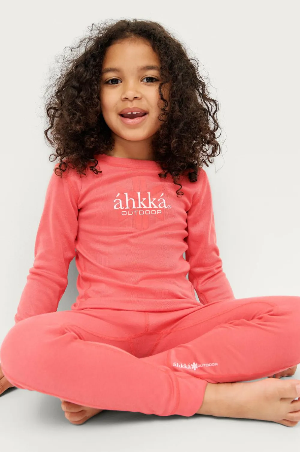 Áhkká Undertøj>Undertrøje Logo LS Tech Kids Rosa
