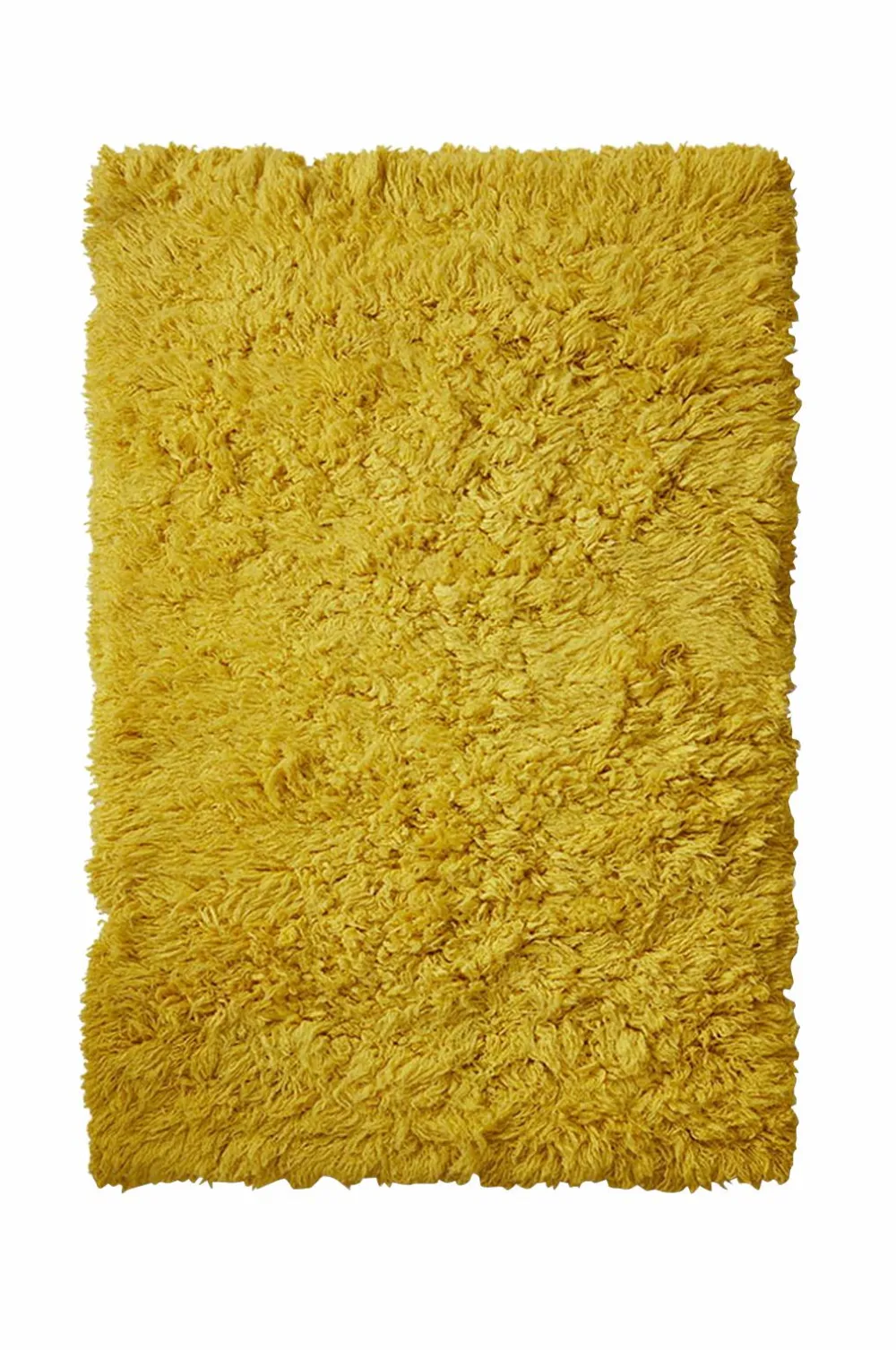 HKliving Bomulds- & Kludetæpper>Fluffy tæppe (150x240cm) Gul