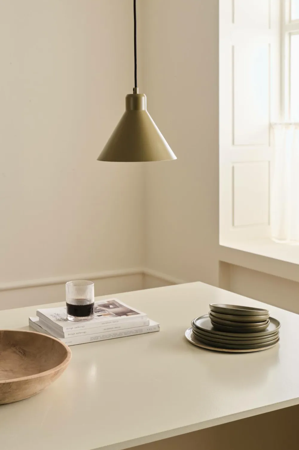 &Home Loftlamper>Loftlampe Noah Olivengrøn