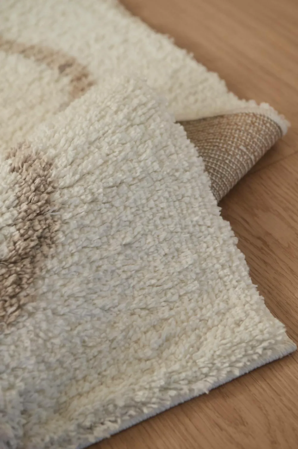 &Home Luv- & Ryatæpper>Ryatæppe Lugo Wave Hvid/beige